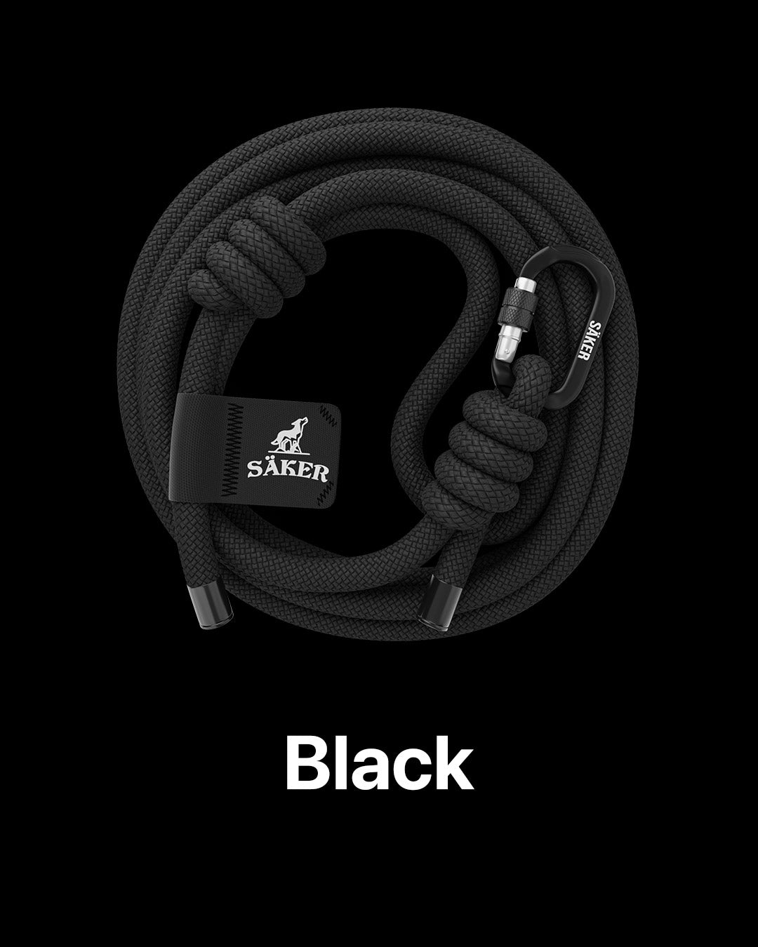 Picture of the trust leash in black on black background
