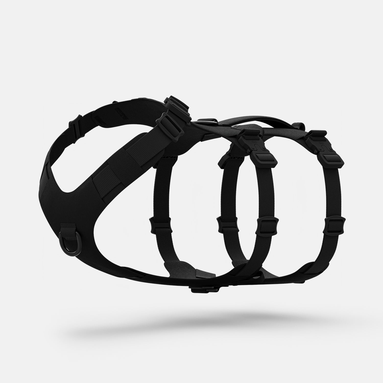 Diagonal view of the Muse™ harness in Black color