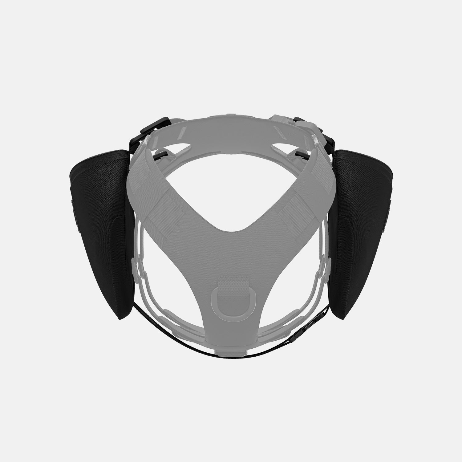 Front view of the Pouches 001 in Black color by Säker