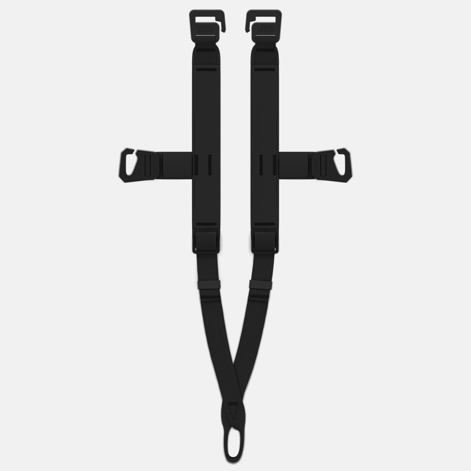 Top view of the Traction attachment 001 in black laying flat