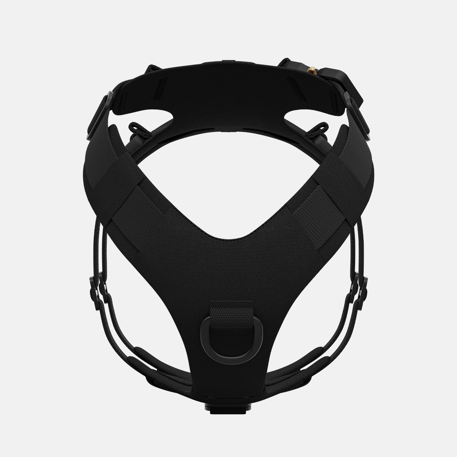 Front view of the Bomber harness in Black