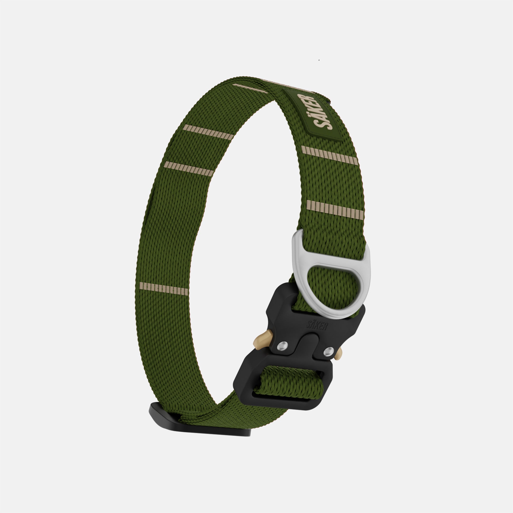 Vertical view of Canyon Collar in Moss Green