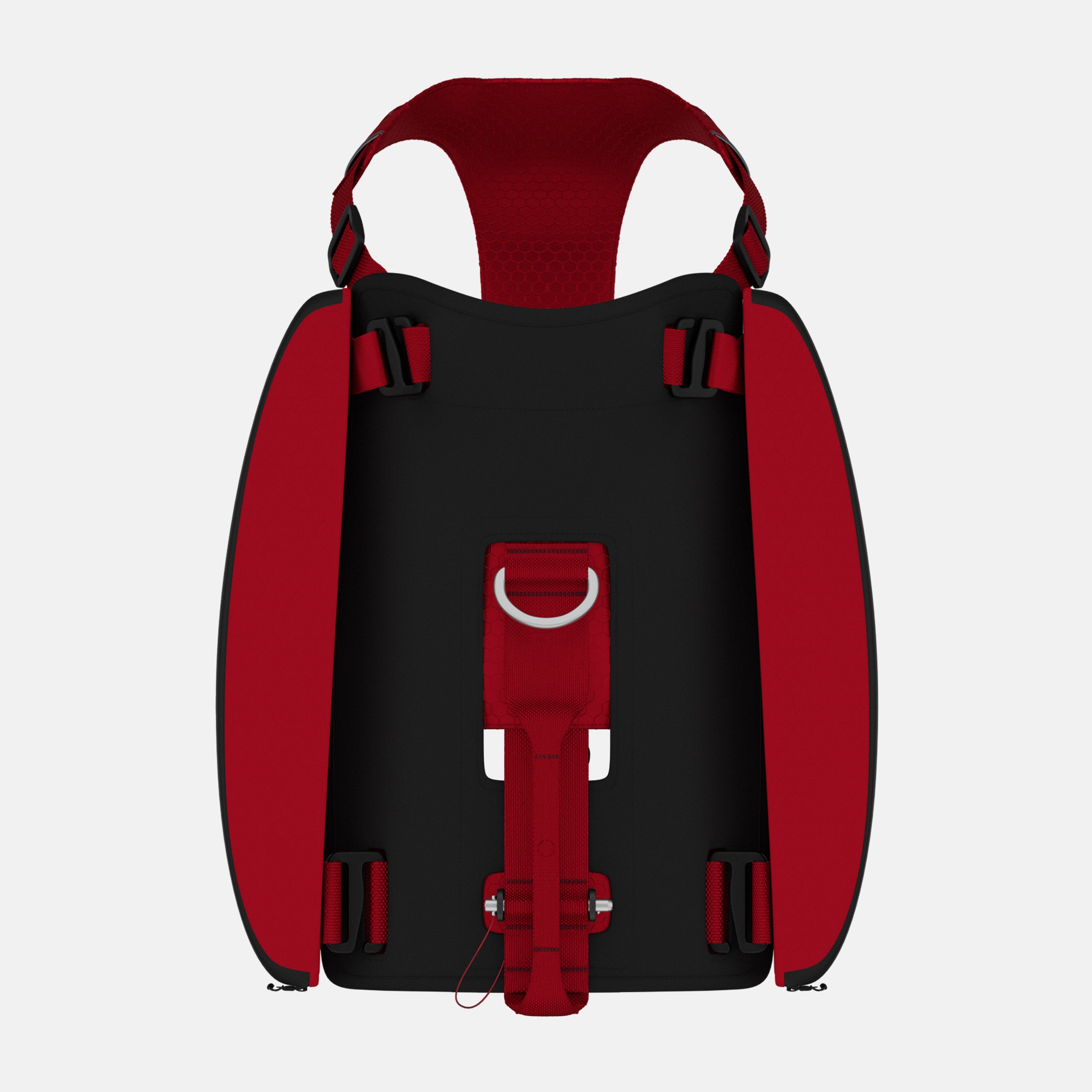 Top view of Canyon Light Pack in Blazing Red, size M