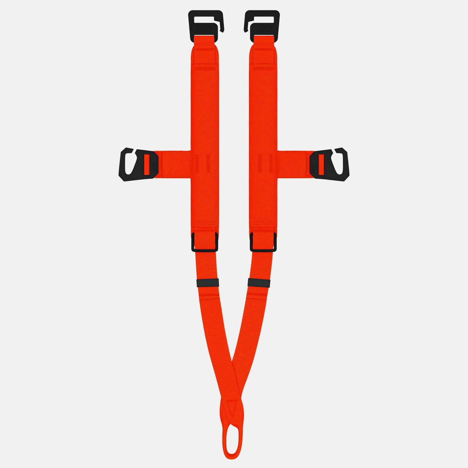 Top view of the Traction attachment 001 in Alpine Orange laying flat