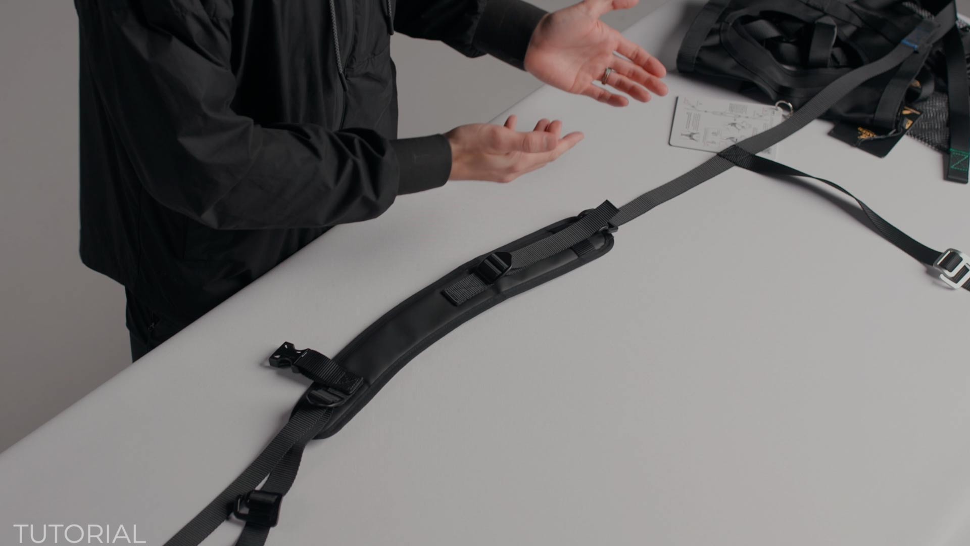 View of the Rescue Sling from Säker assembled for the first time