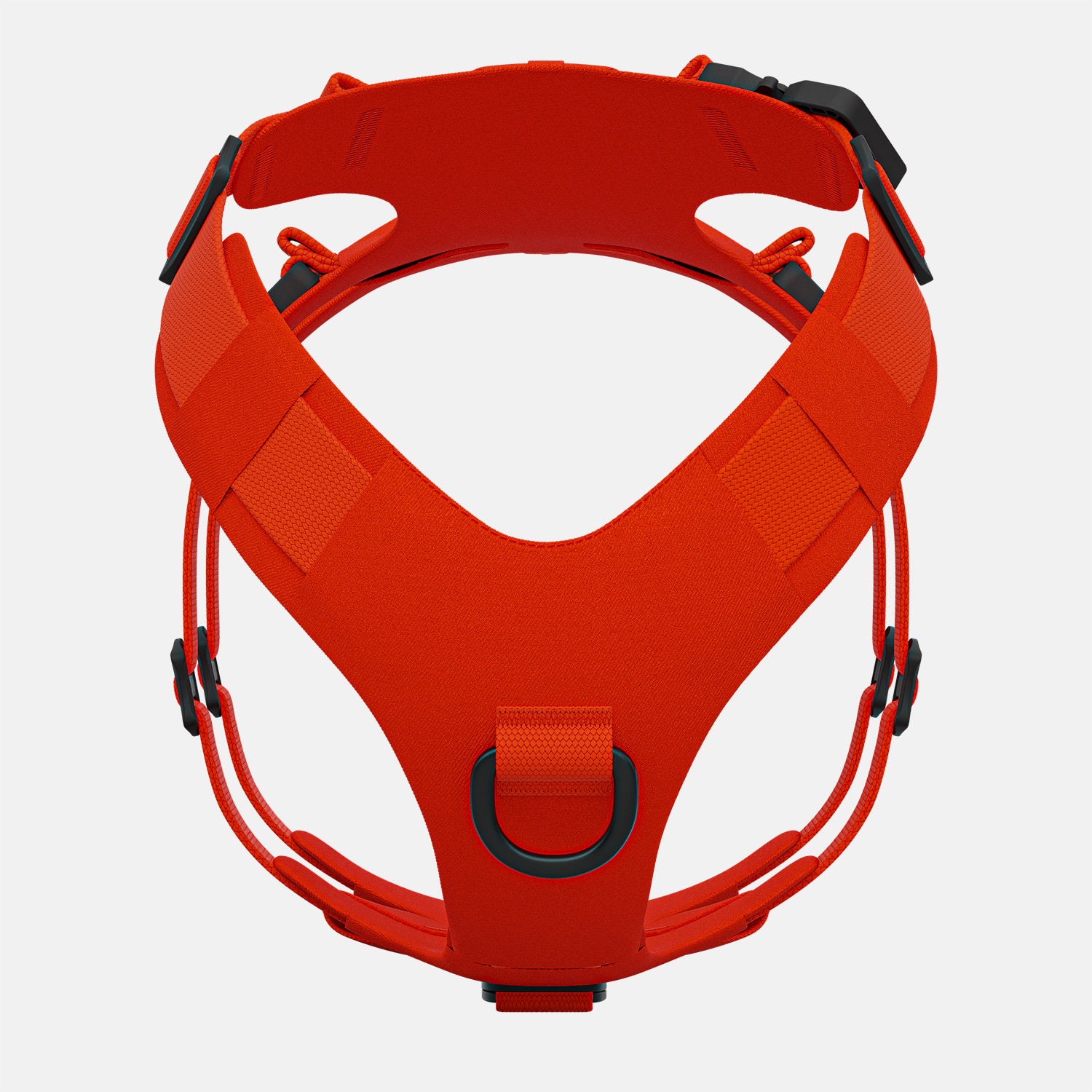 Front view of the Muse™ harness in Alpine Orange color