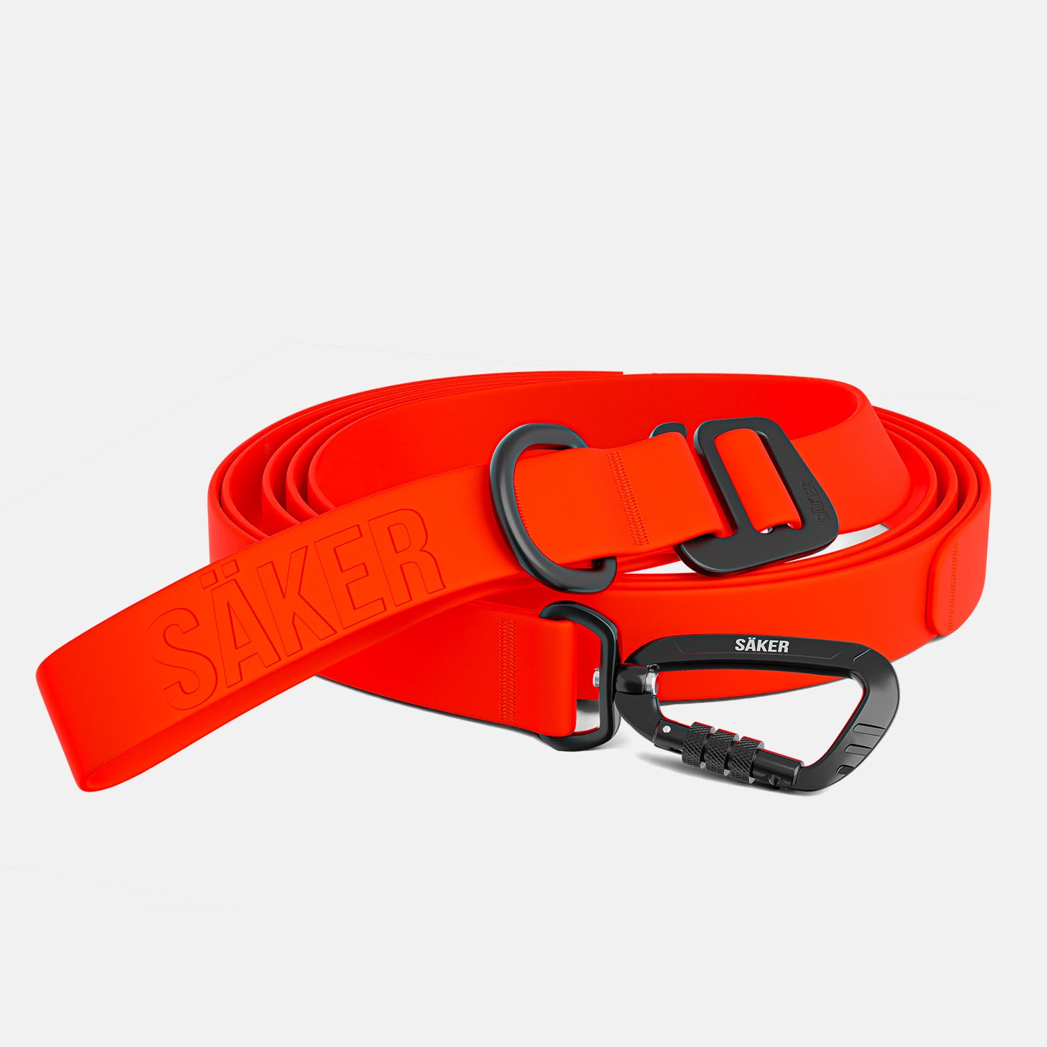 Front view of the Kelp™ leash in Alpine Orange