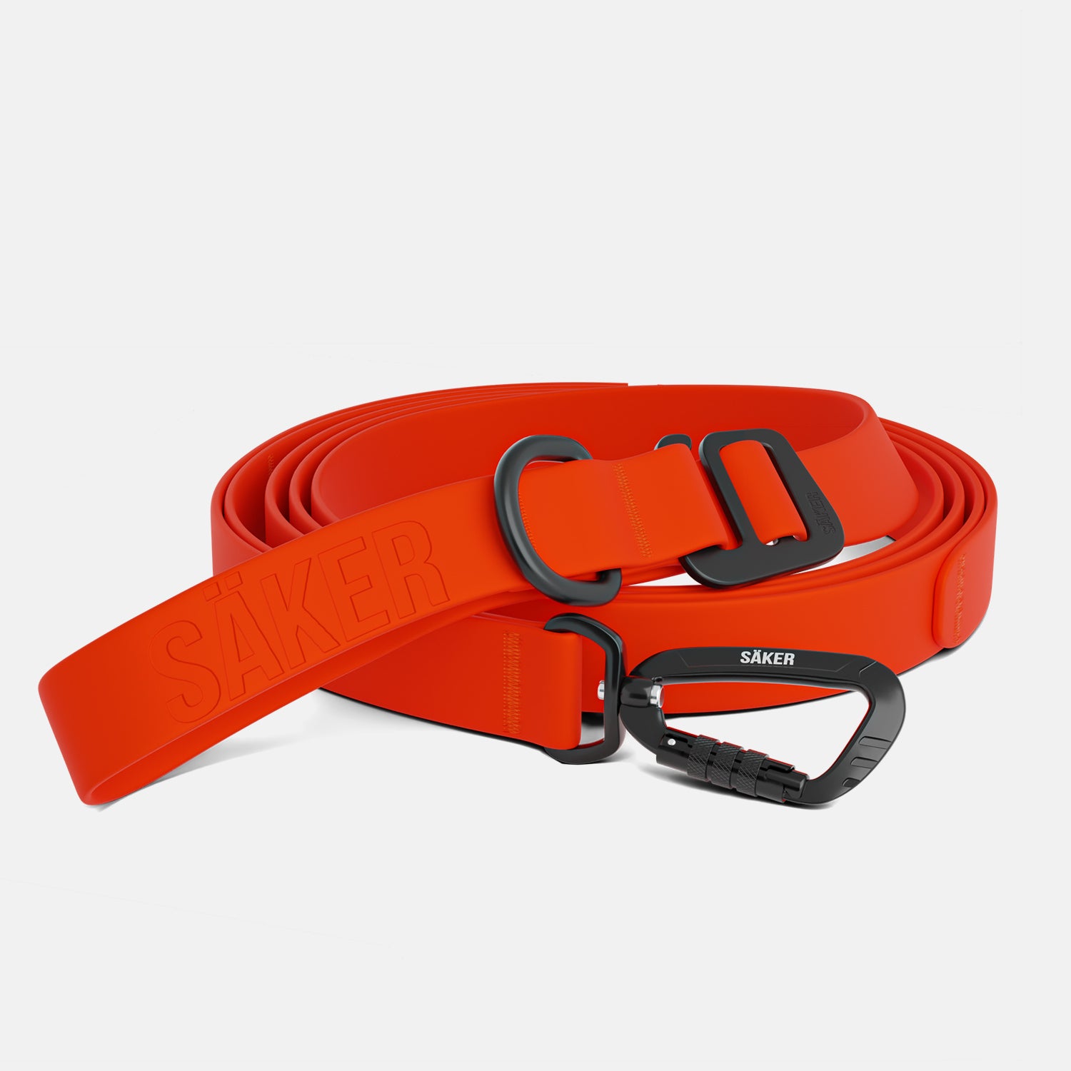 Front view of the Kelp™ leash in Alpine Orange