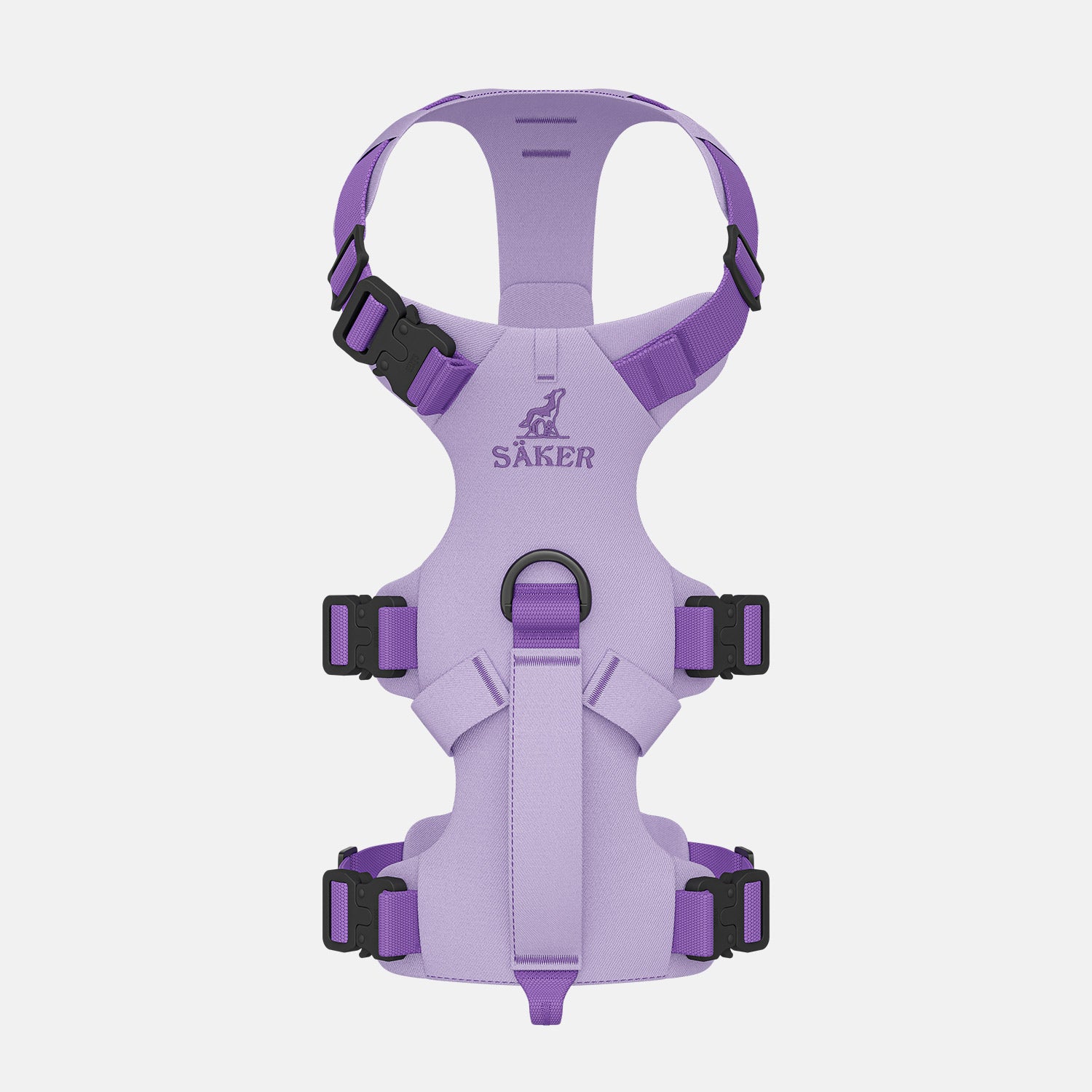 Top view of the Muse™ harness in Lilas color