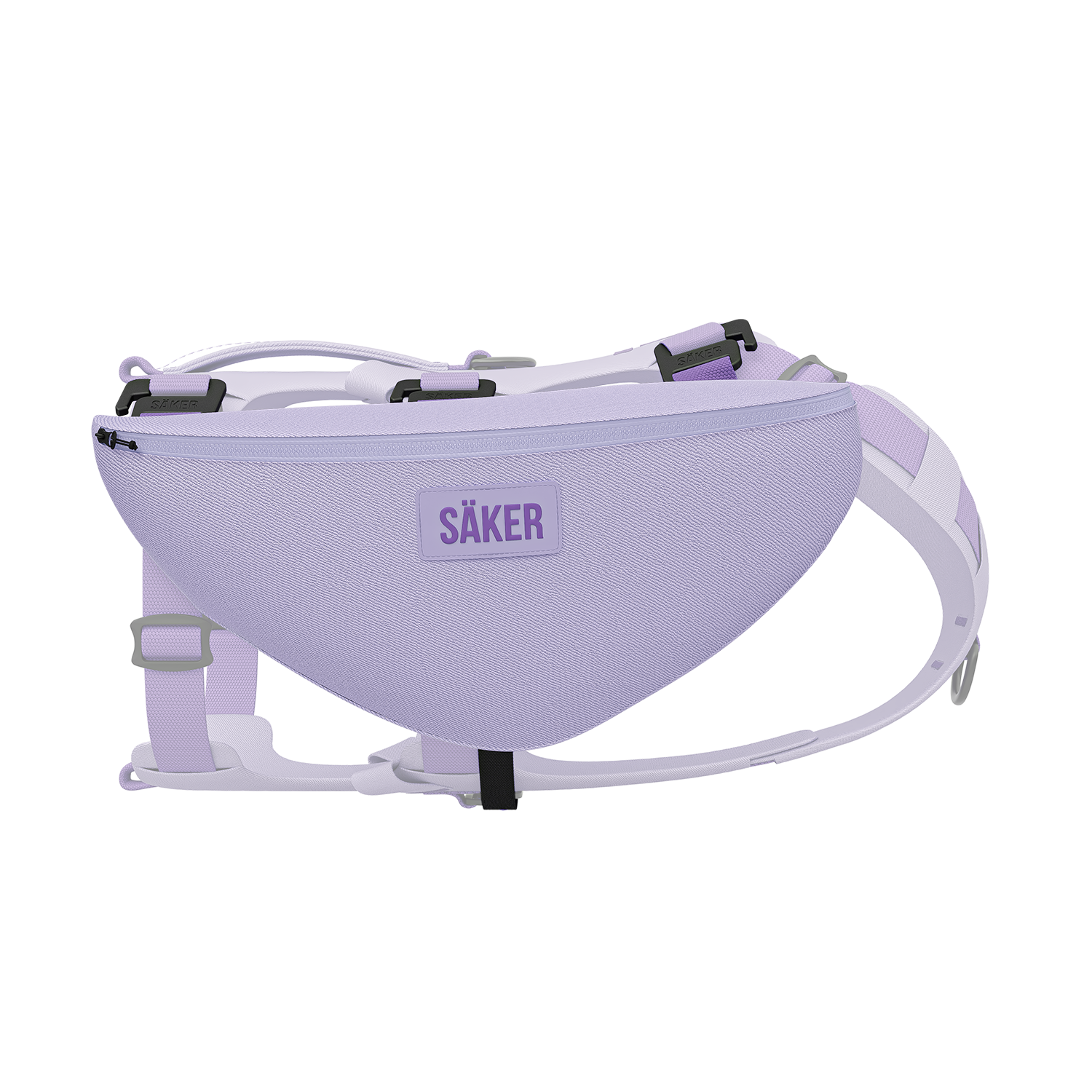 Side view of the Pouches 001 in Lilas color by Säker