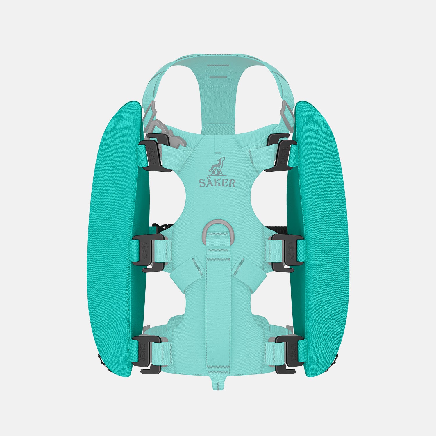 Top view of the Pouches 001 in Skeena Teal color by Säker