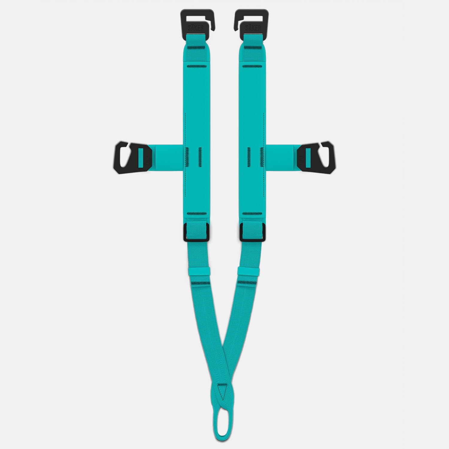 Top view of the Traction attachment 001 in Skeena Teal laying flat