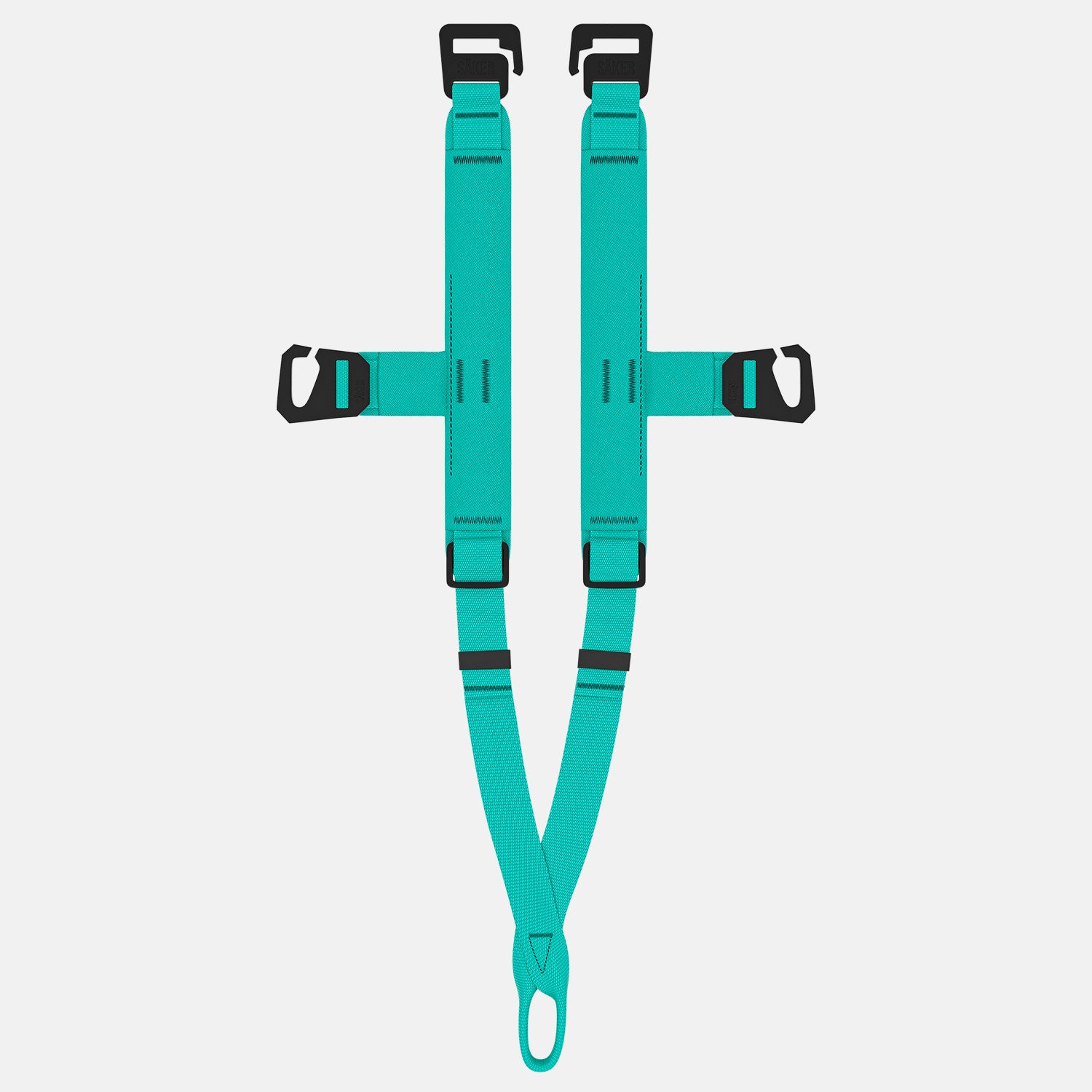 Top view of the Traction attachment 001 in Skeena Teal laying flat