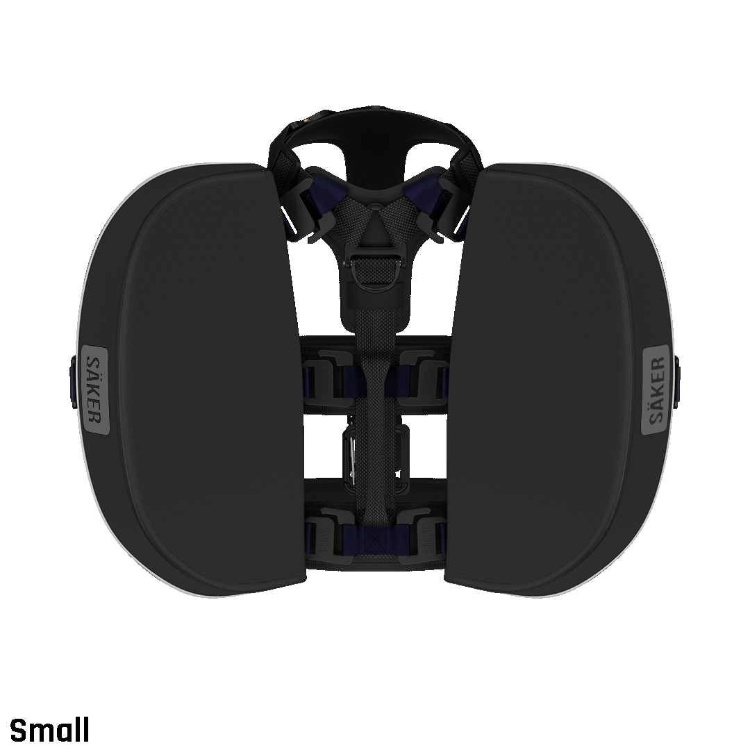 Top view of the Ascension Dog Pack in the small size in black