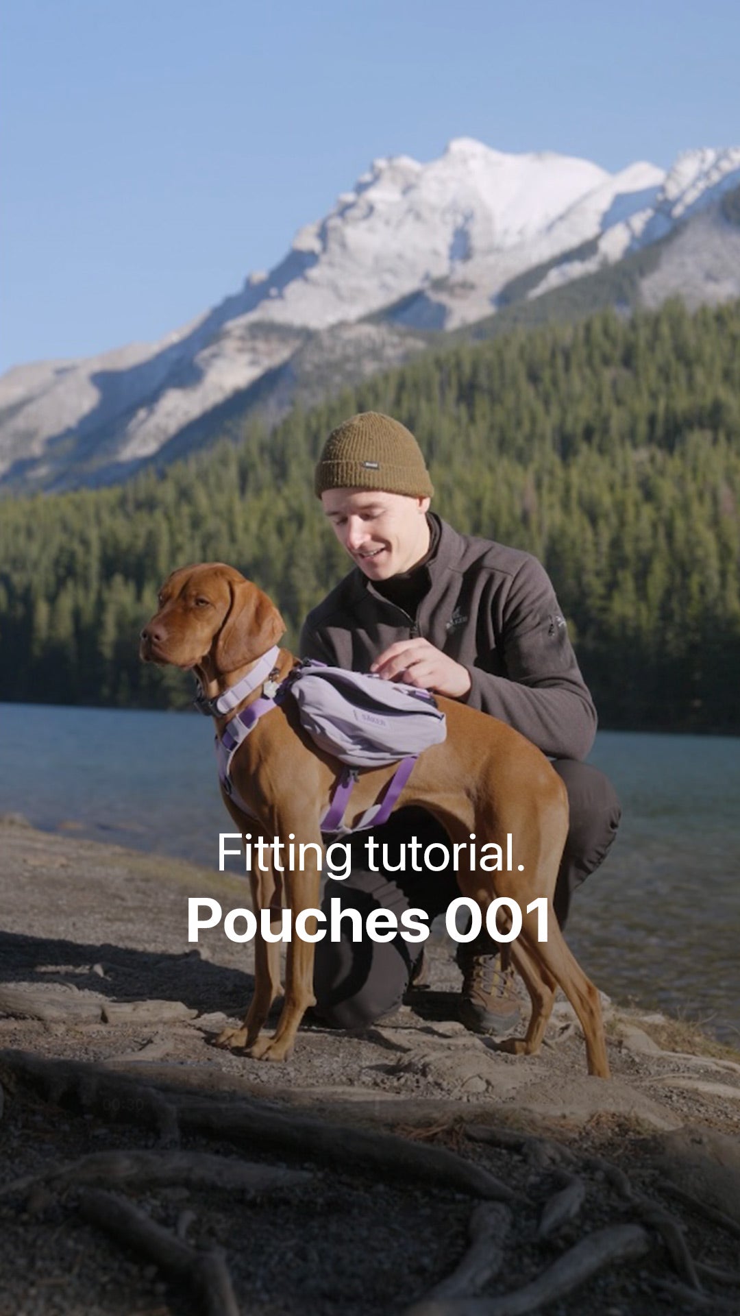 Cover image of a video showing how to install the Pouches 001 onto the Muse harness