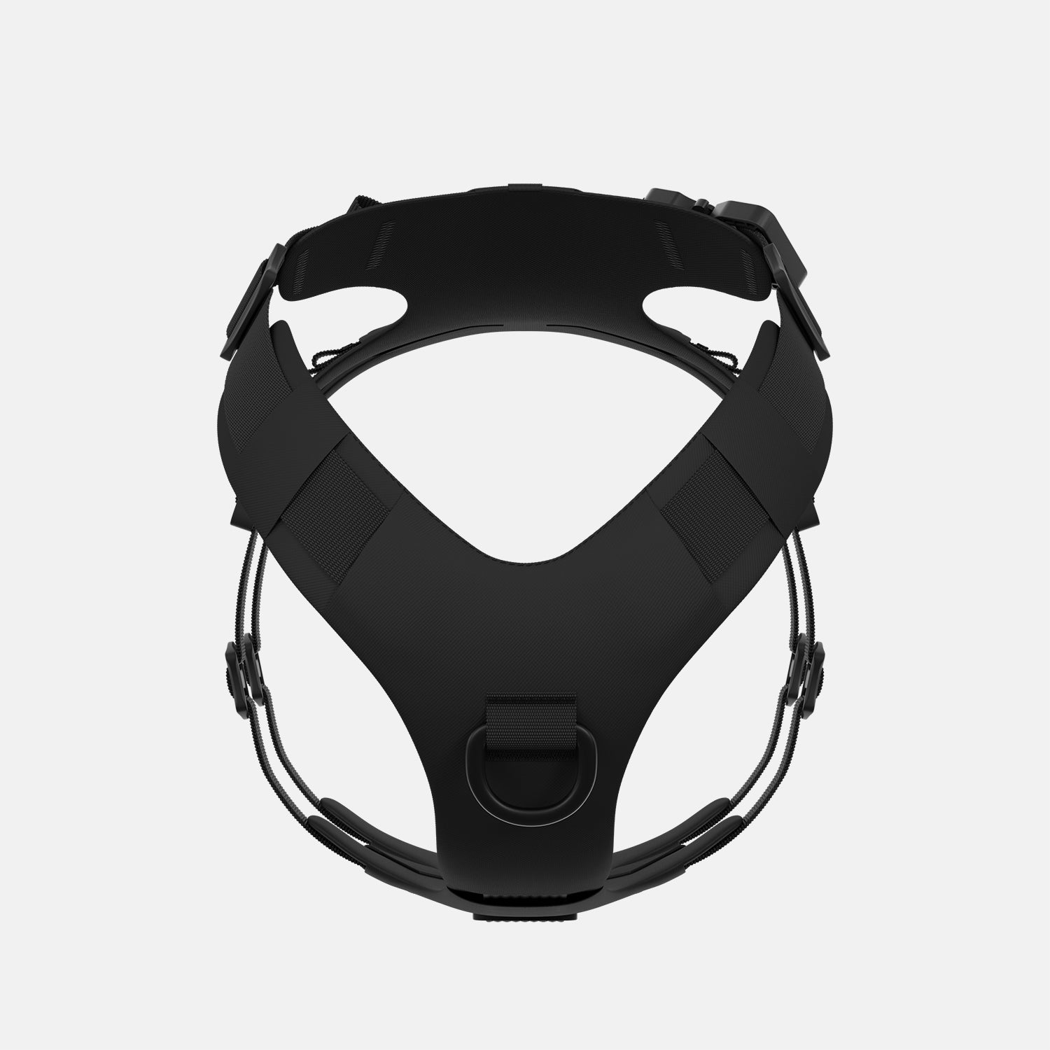 Front view of the Muse™ harness in Black color