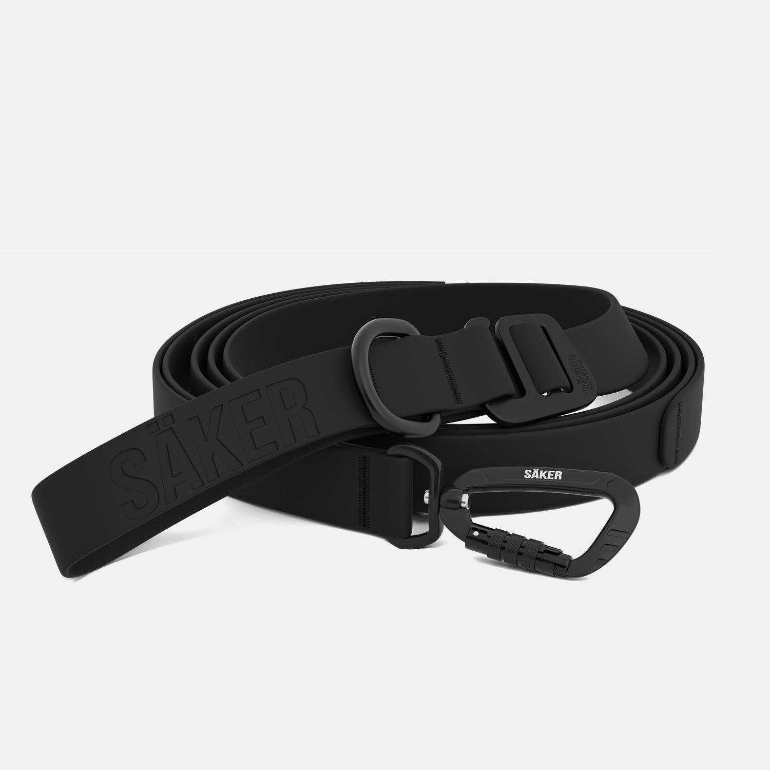 Front view of the Kelp™ leash in black