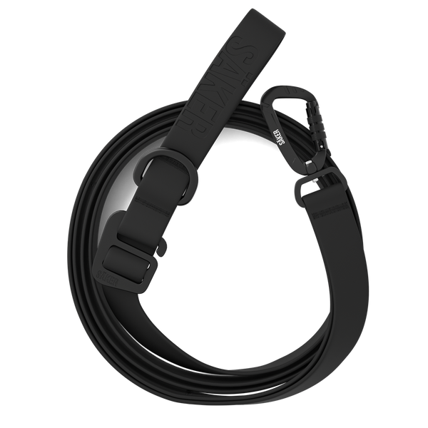 Top view of the Kelp™ leash in black