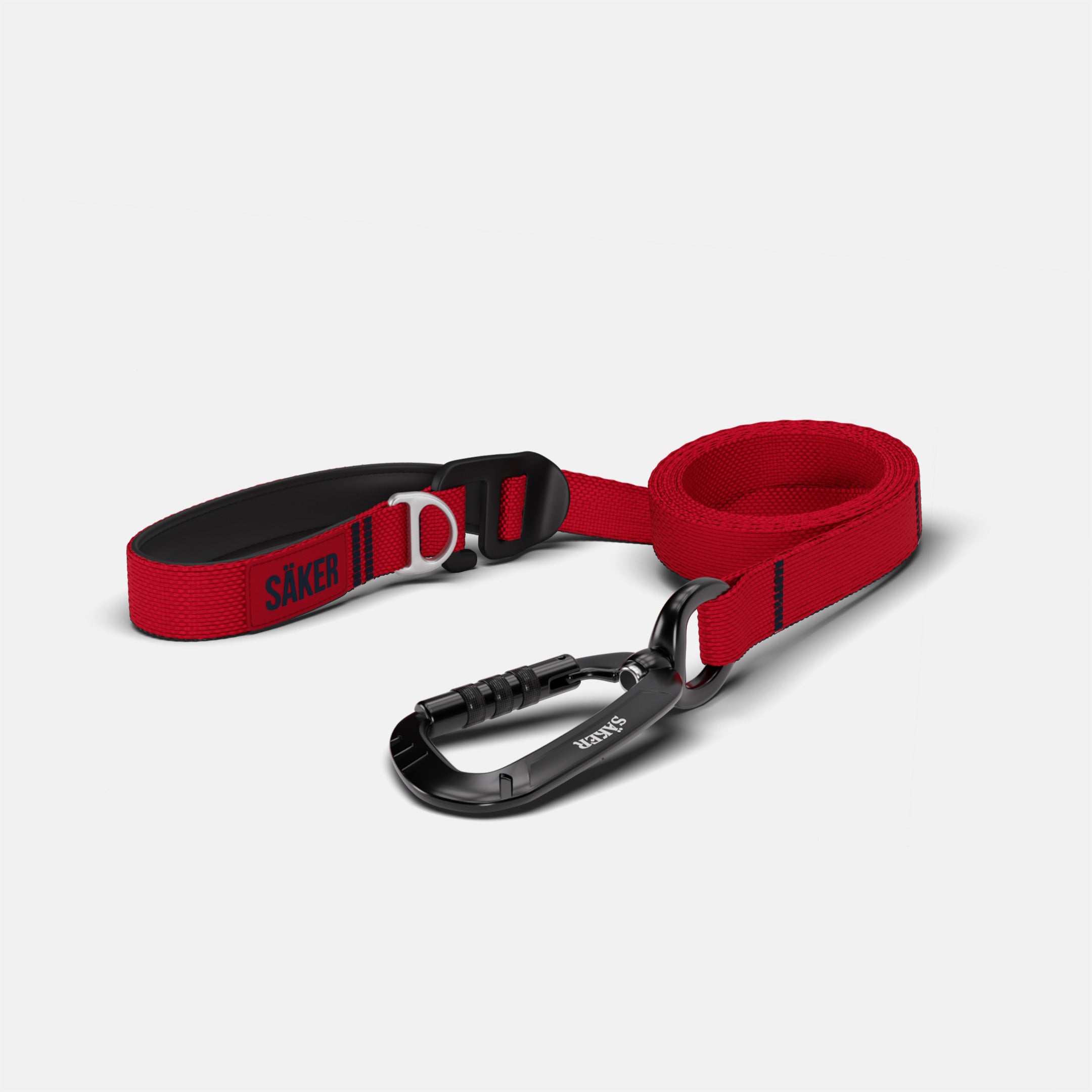 Front view of Canyon Leash in Blazing Red