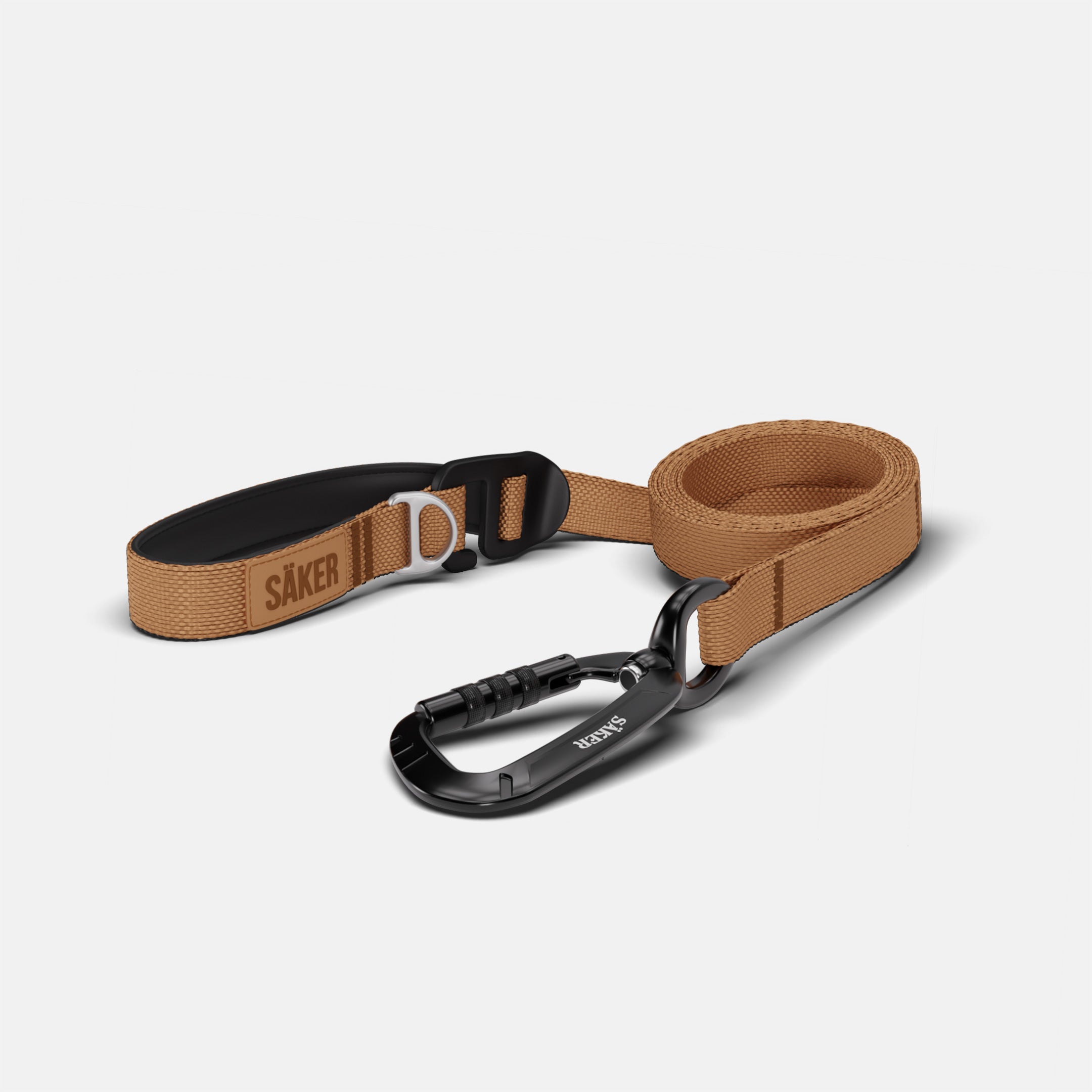 Front view of Canyon Leash in Sandstorm Tan