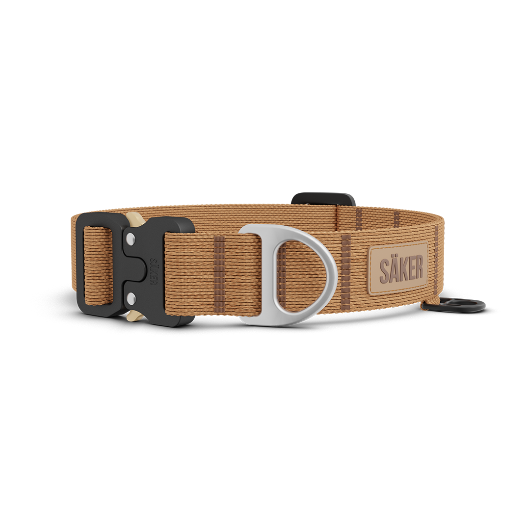 Front view of Canyon Collar in Sandstorm Tan
