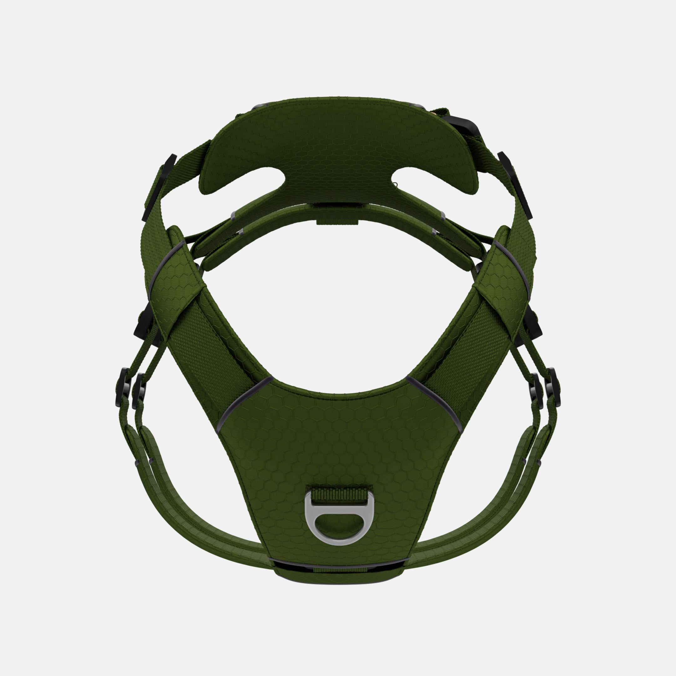 Front view of Canyon Pro Extended in Moss Green, size M