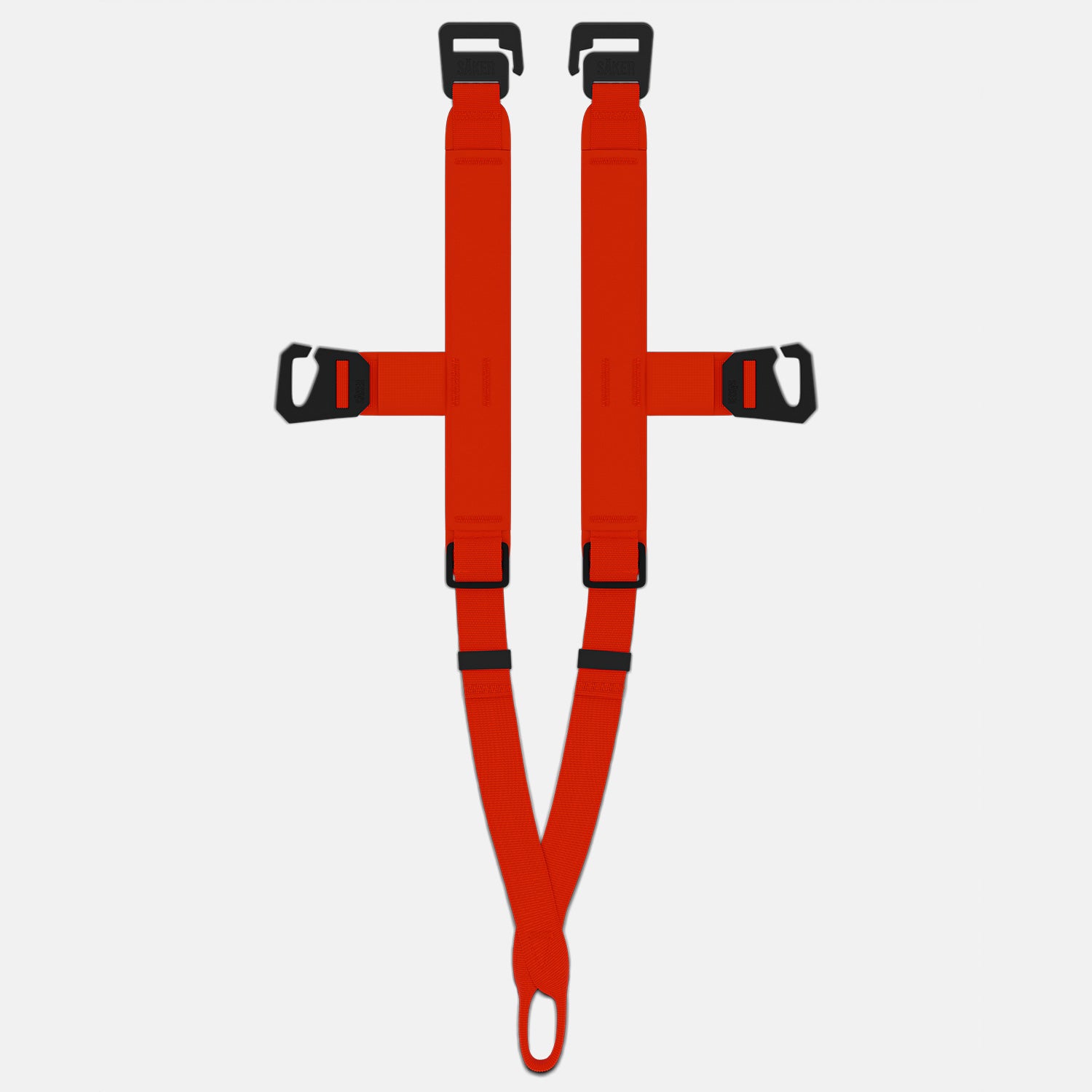 Top view of the Traction attachment 001 in Alpine Orange laying flat