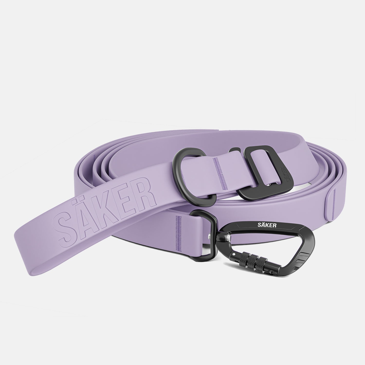 Front view of the Kelp™ leash in Lilas