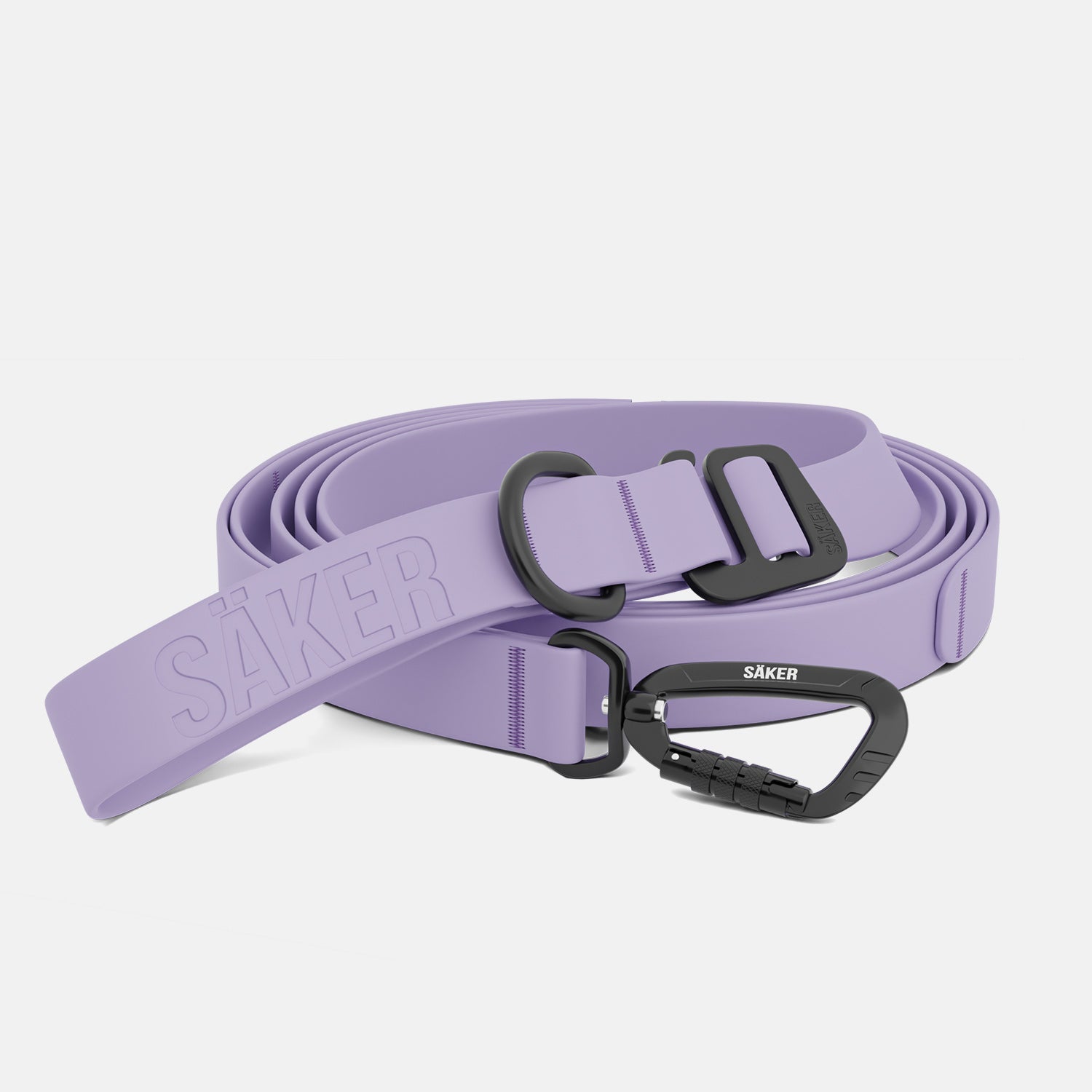 Front view of the Kelp™ leash in Lilas