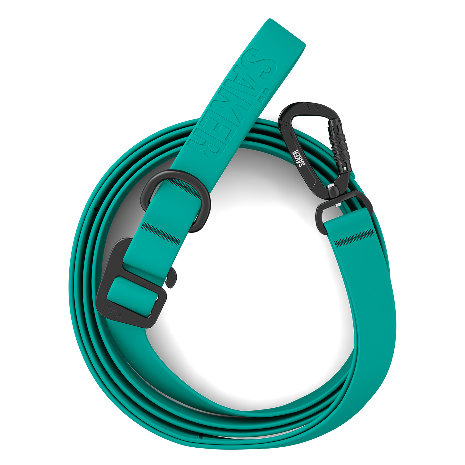 Top view of the Kelp™ leash in Skeena Teal