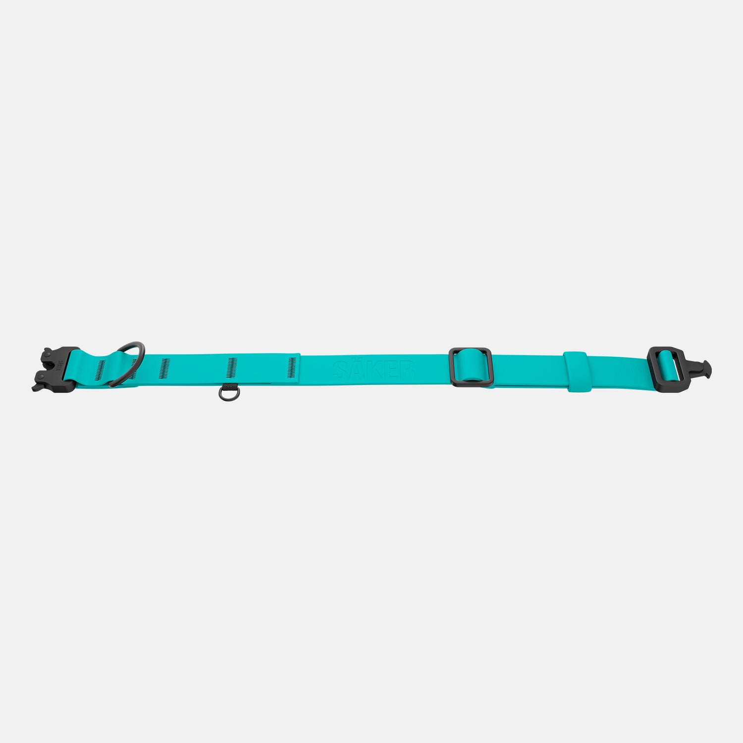 Flat view of the Kelp™ collar in Skeena teal color